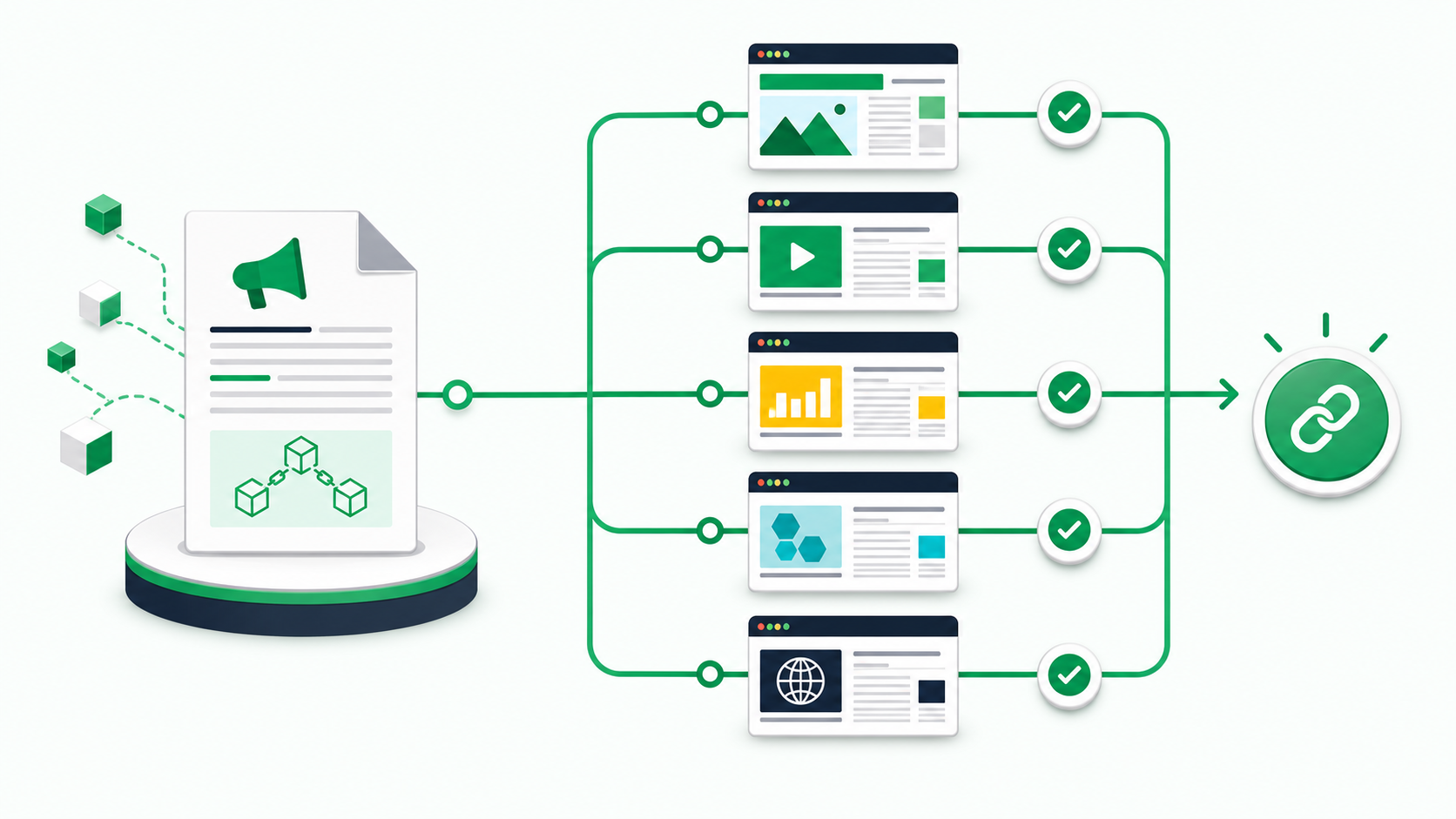 Crypto press release distribution service illustration